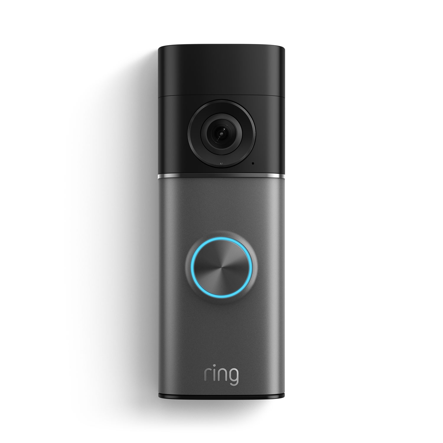 Ring Battery Doorbell 4K Pro in Deep Silver shown from the front